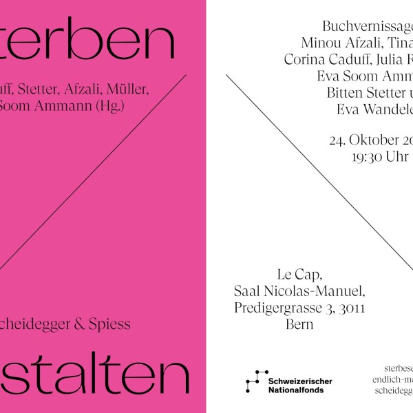 Buchvernissage Flyer